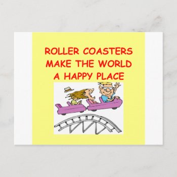 Roller Coasters Postcard by jimbuf at Zazzle