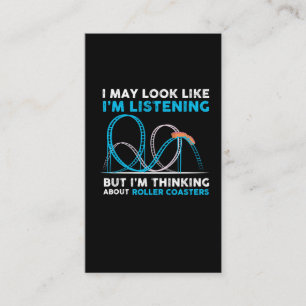Roller Coasters - theme park Design Business Card