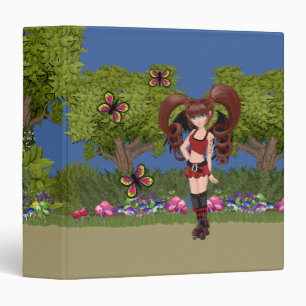 Roller Derby Anime Fairy Skating Binder