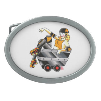 Roller Derby Belt Buckle