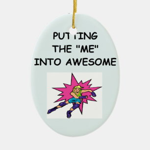 roller derby ceramic ornament