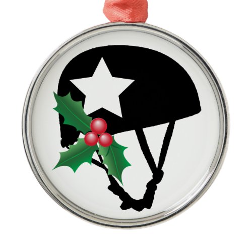 Roller Derby Christmas, Roller Skating Metal Ornament