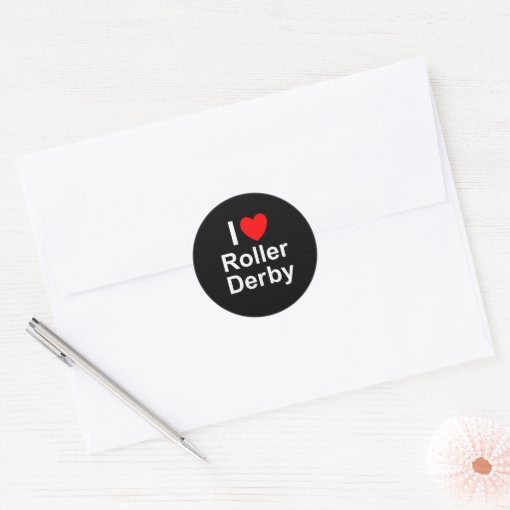 Roller Derby Classic Round Sticker | Zazzle