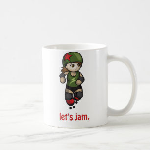 Roller Derby Cute Dinky Jammer Mug by Startle
