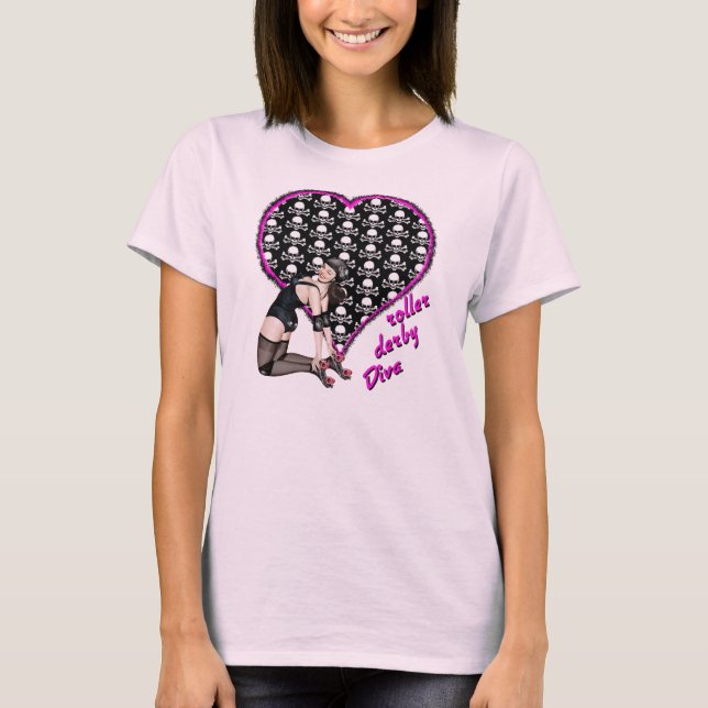 roller derby Diva T-Shirt (Front)
