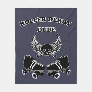 Roller Derby Dude Fleece Blanket