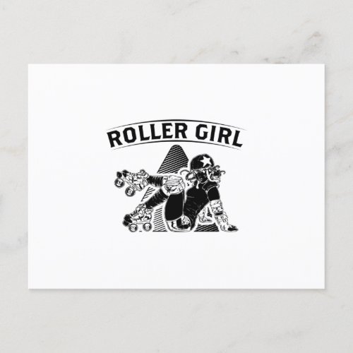 Roller Derby Girl  Inline Skater Gift Ideas Postcard