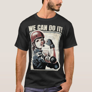 Roller Derby Girls Can Do It Roller Derby 6 T-Shirt