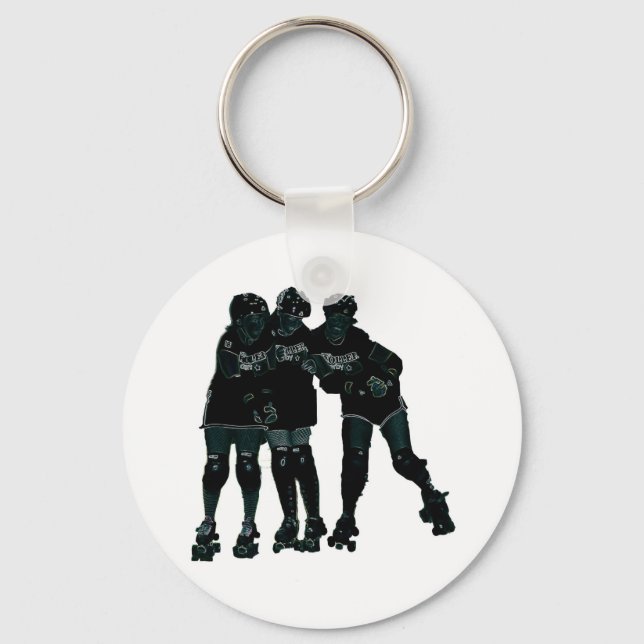 Roller Derby Girls Keychain (Front)