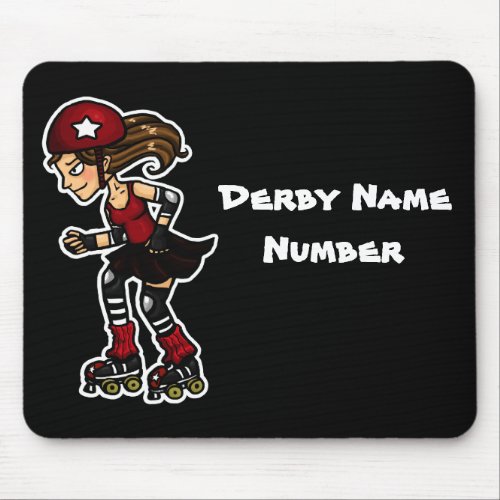 Roller Derby Jammer Customizable Mouse Pad
