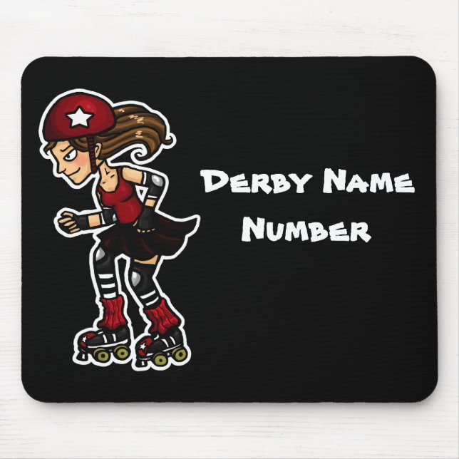 Roller Derby Jammer Customizable Mouse Pad (Front)