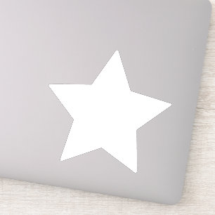Roller Derby Jammer White Star Vinyl Sticker