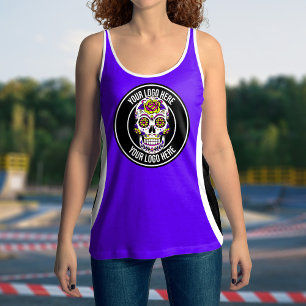 Roller Derby Logo Purple Black Team Name Uniform Tank Top