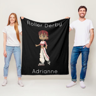 Roller Derby Personalized Fleece Blanket