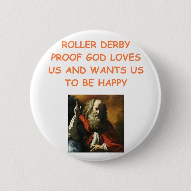 roller derby pinback button (Front)