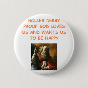 roller derby pinback button