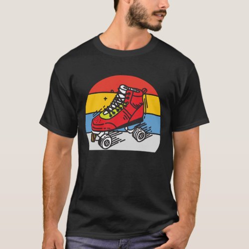 roller derby retro vintage style _ funny design T_Shirt