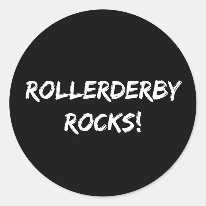 Roller Derby Rocks Sticker