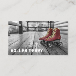 Roller Derby, Rollerskates, Photo Business Card
