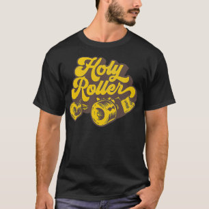 Roller Derby Skate Shirt - Holy Roller - Distressed Roller Derby Skate Shirt - Holy Roller - Distressed