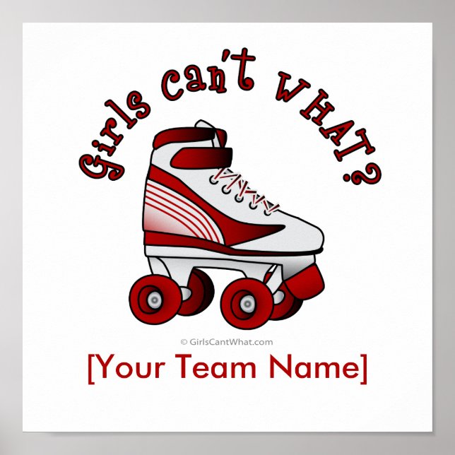 Roller Derby Skate - Red Poster (Front)