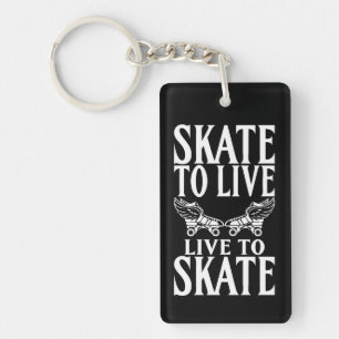 Roller Derby, Skate to Live Live to Skate Keychain