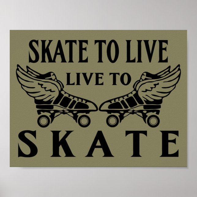 Roller Derby, Skate to Live, Live to Skate Poster (Front)
