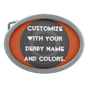 Roller Derby Skate Wheel Belt Buckle