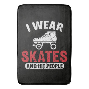 Roller Derby Skating Skate Skater Bath Mat