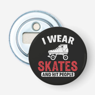 Roller Derby Skating Skate Skater Bottle Opener