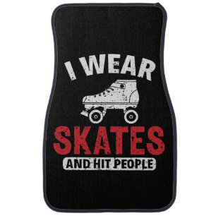 Roller Derby Skating Skate Skater Car Floor Mat