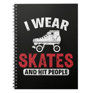 Roller Derby Skating Skate Skater Notebook