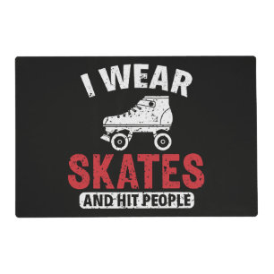 Roller Derby Skating Skate Skater Placemat