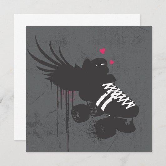 Roller Derby Square Note Card (Front/Back)