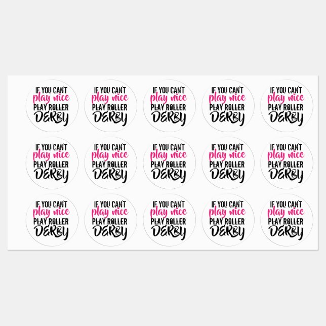 Roller Derby Stickers (Sheet)