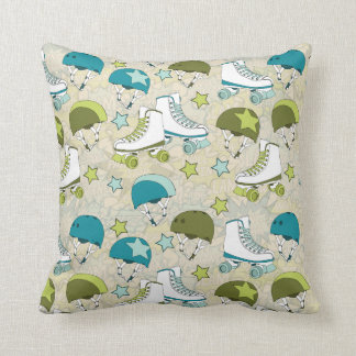 Roller Derby Throw Pillow
