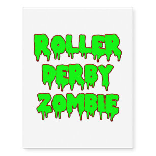 Roller Derby Zombie tattoo