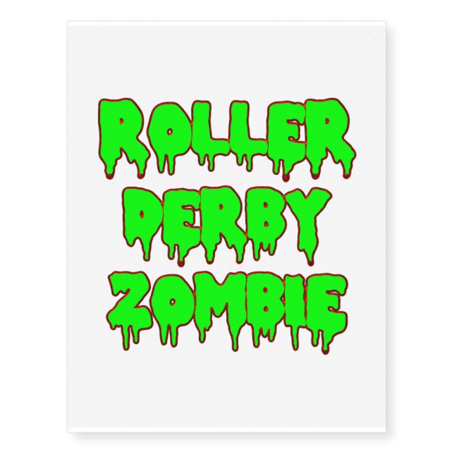 Roller Derby Zombie tattoo (Front)
