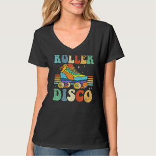 Roller Disco Roller Skates Roll 70s 80s Sport Roll T-Shirt