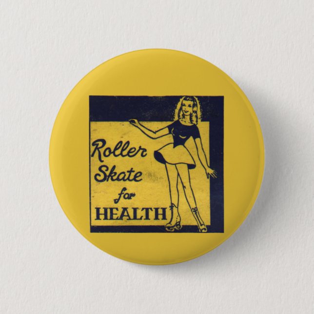 Roller Girl Button (Front)