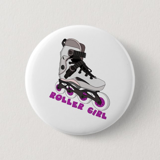 Roller Girl Button (Front)