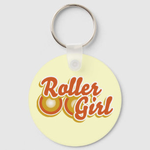 Roller Girl in the Derby Keychain