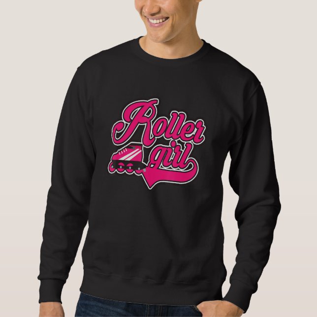 Roller Girl Inline Skates Roller Skating skating s Sweatshirt (Front)