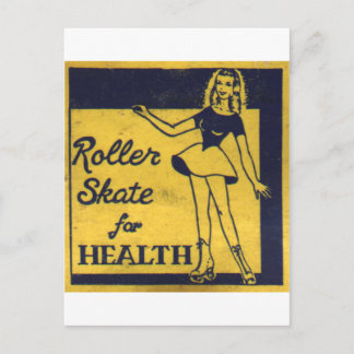 Roller Girl Postcard