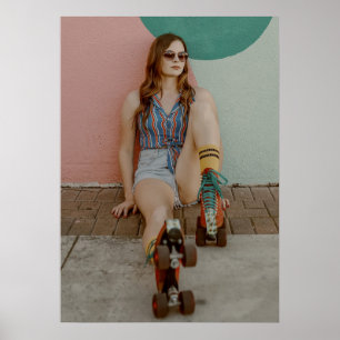 Roller Girl Poster - Roller Skating