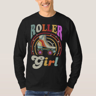 Roller Girl Retro Roller Derby Roller Skating Roll T-Shirt