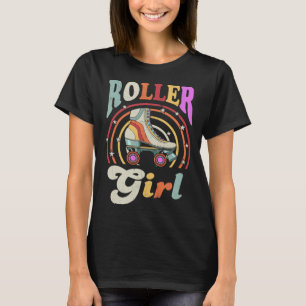 Roller Girl Retro Roller Derby Roller Skating Roll T-Shirt
