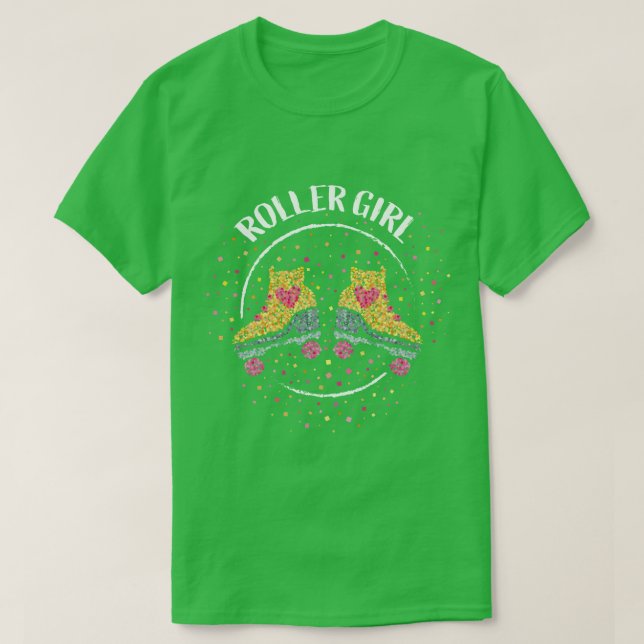 Roller Girl Roller Skates Roller Skating 1 T-Shirt (Design Front)