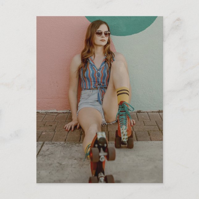 Roller Girl  - Roller Skating   Postcard (Front)