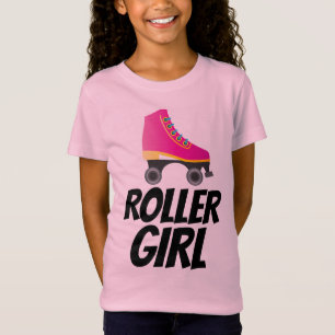 ROLLER GIRL ROLLER SKATING T-SHIRTS